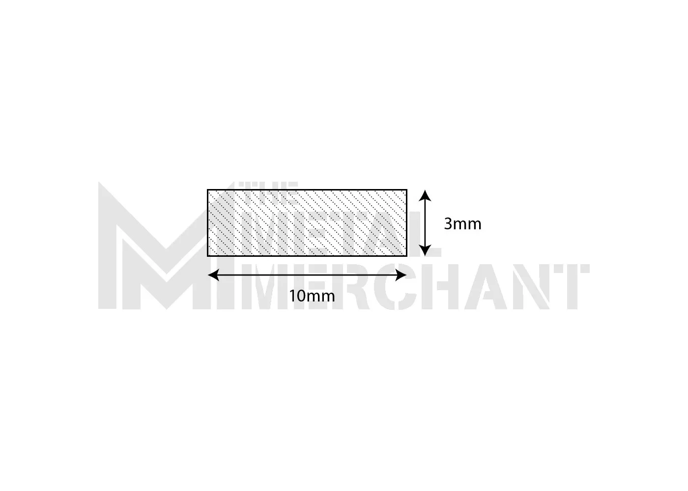 Aluminium Flat Bar Strip (10mm x 3mm)