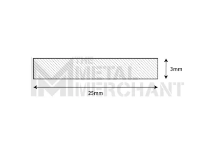 Mild Steel Flat Bar (25mm x 3mm)