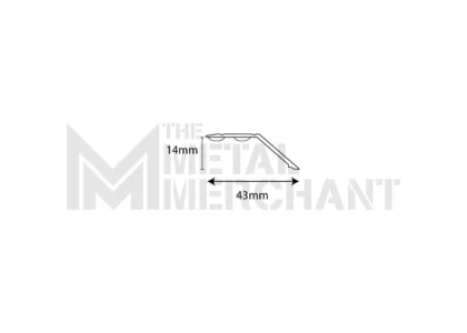 Stick Down Ramp Edge Threshold Trim Door Bar Metal Gripper - Silver