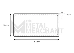Aluminium Straight Edge | Flooring Rule | 100mm x 50mm